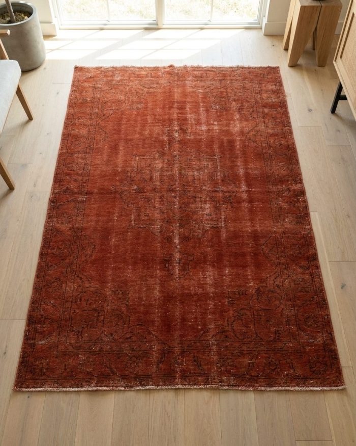 Vintage Turkish Overdyed Wool — 8' x 10'