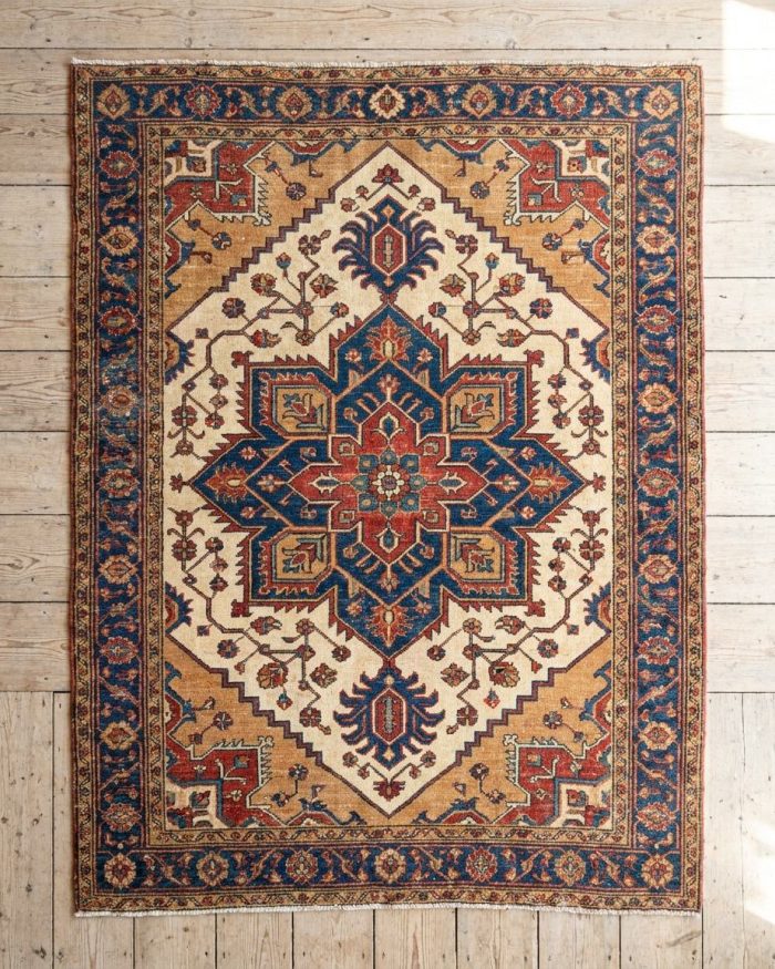 Vintage Persian Hamadan — 3' 7" x 5' 2"