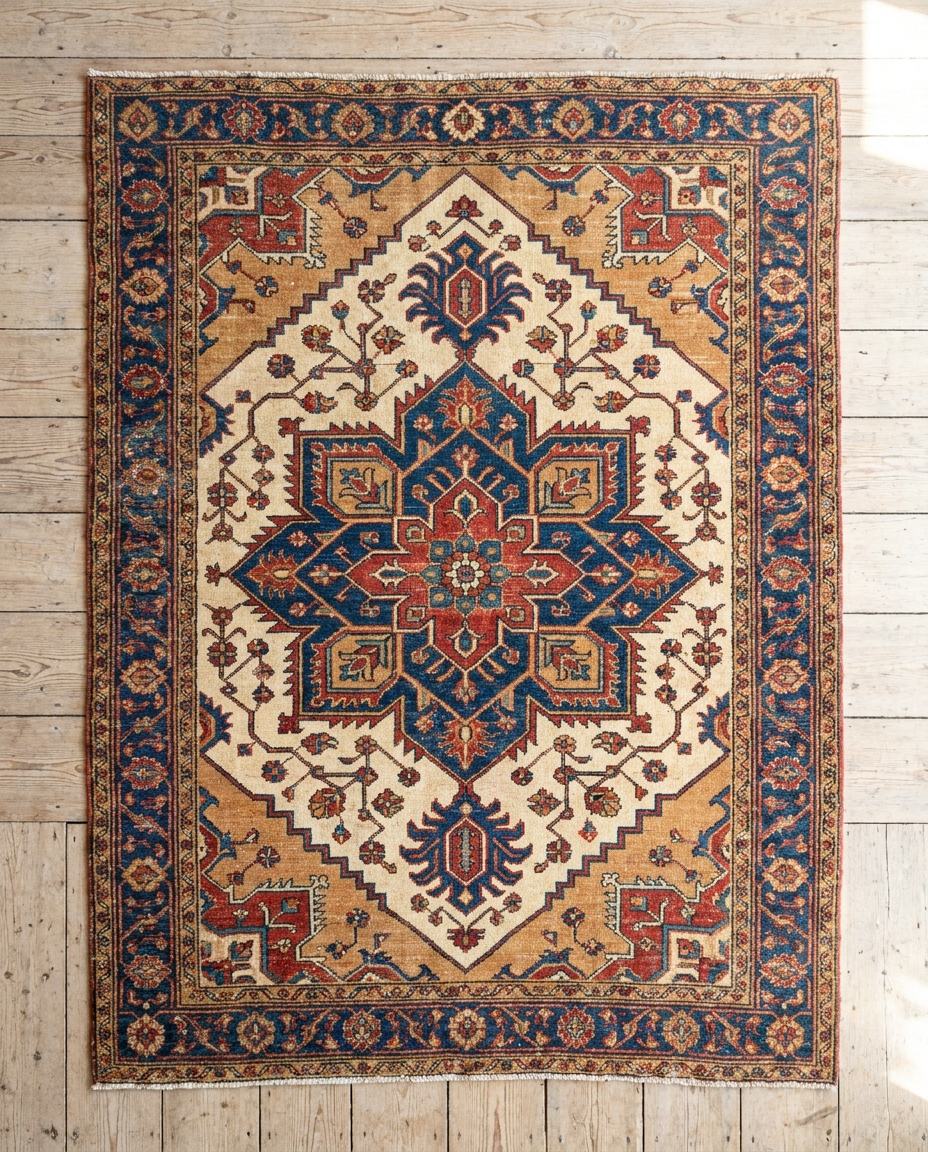 Vintage Persian Hamadan rug