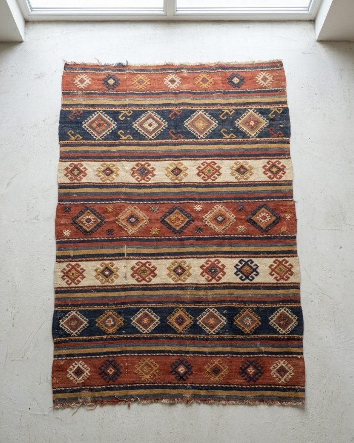 Vintage Turkish Kilim Flatweave — 5' 10" x 8' 7"
